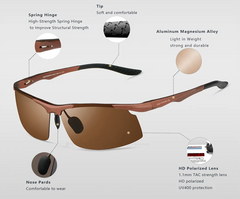 Polarised Sunglasses - Brown